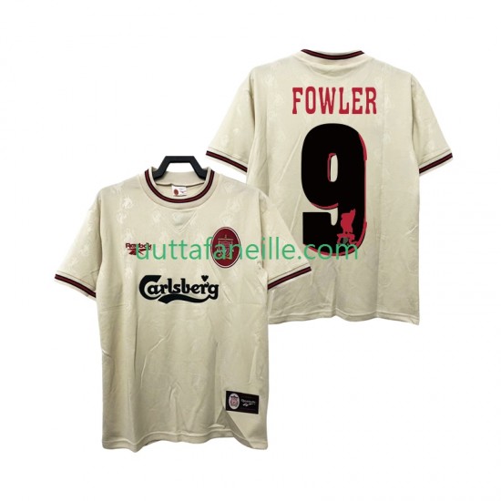Jalkapallo Pelipaitoja Liverpool FOWLER 9 1996 1997 Retro Mies Vieraspeliasu Lyhythihainen