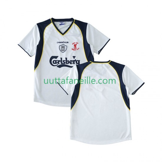 Jalkapallo Pelipaitoja Liverpool LWP 2001 Retro Mies Vieraspeliasu 2002 Lyhythihainen