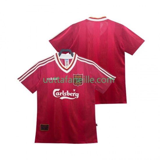 Jalkapallo Pelipaitoja Liverpool 1995 1996 Retro Mies Kotipeliasu Lyhythihainen