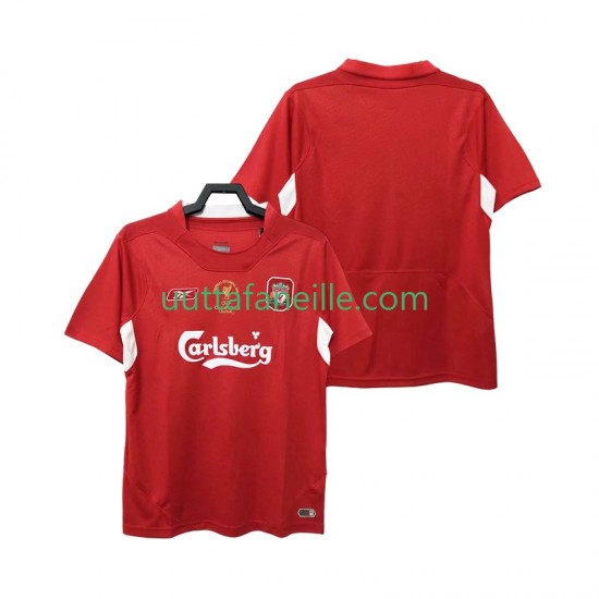 Jalkapallo Pelipaitoja Liverpool 2005 Retro Mies Kotipeliasu 2004 Lyhythihainen