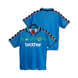 Jalkapallo Pelipaitoja Manchester City 1997 Retro Mies Kotipeliasu 1998 Lyhythihainen
