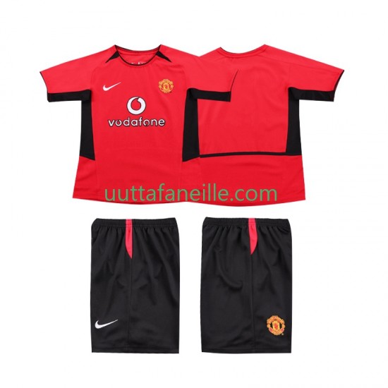 Jalkapallo Pelipaitoja Manchester United Retro Lasten Kotipeliasu 2004 2002 Lyhythihainen