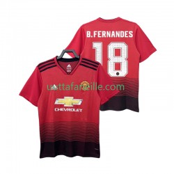 Jalkapallo Pelipaitoja Manchester United B.FERNANDES 18 2018 2019 Retro Mies Kotipeliasu Lyhythihainen