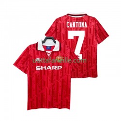 Jalkapallo Pelipaitoja Manchester United CANTONA 7 1992 Retro Mies Kotipeliasu 1994 Lyhythihainen