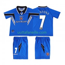 Jalkapallo Pelipaitoja Manchester United CONTONA 7 1996 Retro Lasten Kolmas peliasu 1998 Lyhythihainen