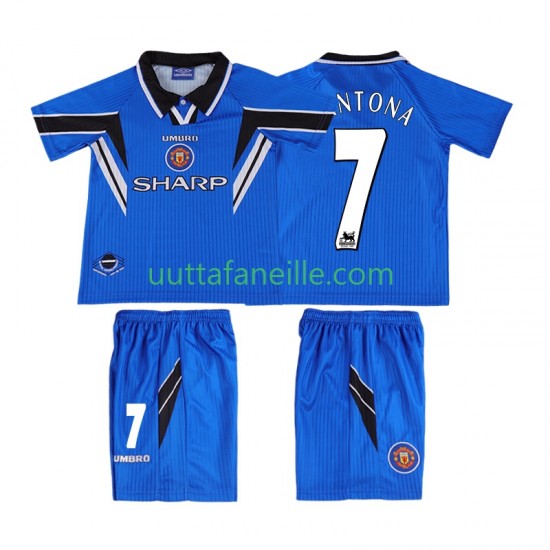 Jalkapallo Pelipaitoja Manchester United CONTONA 7 1996 Retro Lasten Kolmas peliasu 1998 Lyhythihainen