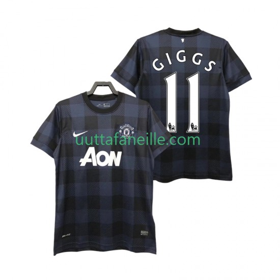 Jalkapallo Pelipaitoja Manchester United GIGGS 11 2013 2014 Retro Mies Vieraspeliasu Lyhythihainen