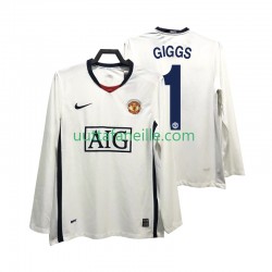Jalkapallo Pelipaitoja Manchester United GIGGS 11 Premier League 2009 Retro Mies Vieraspeliasu 2008 Pitkähihainen