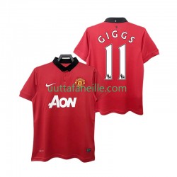 Jalkapallo Pelipaitoja Manchester United GIGGS 11 2013 2014 Retro Mies Kotipeliasu Lyhythihainen