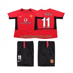 Jalkapallo Pelipaitoja Manchester United GIGGS 11 Retro Lasten Kotipeliasu 2004 2002 Lyhythihainen