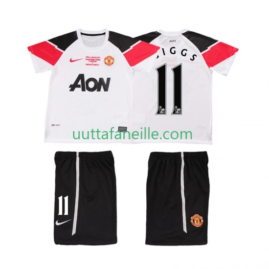 Jalkapallo Pelipaitoja Manchester United GIGGS 11 Champions League 2012 Retro Lasten Kolmas peliasu 2011 Lyhythihainen