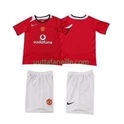 Jalkapallo Pelipaitoja Manchester United 2005 Retro Lasten Kotipeliasu 2006 Lyhythihainen