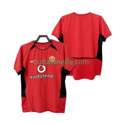 Jalkapallo Pelipaitoja Manchester United Retro Mies Kotipeliasu 2004 2002 Lyhythihainen