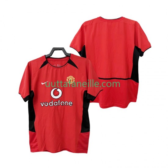 Jalkapallo Pelipaitoja Manchester United Retro Mies Kotipeliasu 2004 2002 Lyhythihainen