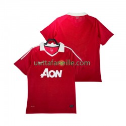 Jalkapallo Pelipaitoja Manchester United Retro Mies Kotipeliasu 2011 2010 Lyhythihainen