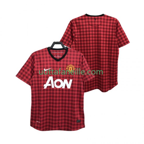 Jalkapallo Pelipaitoja Manchester United 2012 2013 Retro Mies Kotipeliasu Lyhythihainen