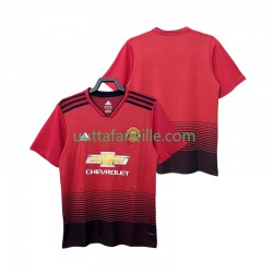 Jalkapallo Pelipaitoja Manchester United 2018 2019 Retro Mies Kotipeliasu Lyhythihainen