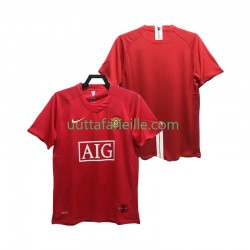 Jalkapallo Pelipaitoja Manchester United Premier League 2007 Retro Mies Kotipeliasu 2008 Lyhythihainen