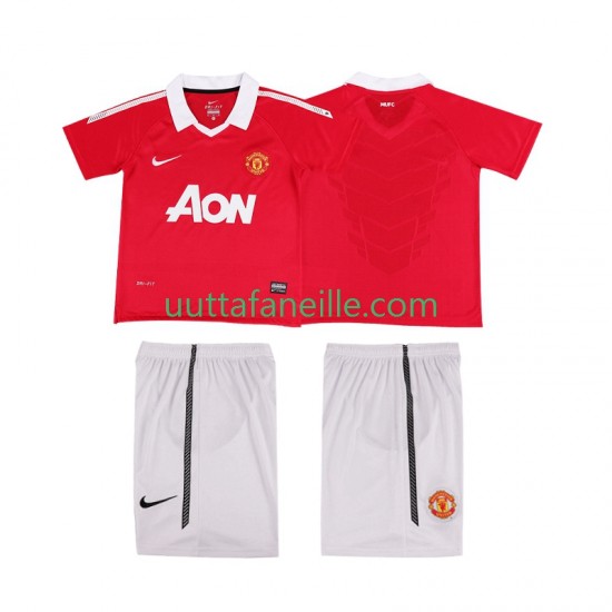 Jalkapallo Pelipaitoja Manchester United Retro Lasten Kotipeliasu 2011 2010 Lyhythihainen