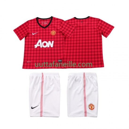 Jalkapallo Pelipaitoja Manchester United 2012 2013 Retro Lasten Kotipeliasu Lyhythihainen