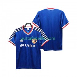 Jalkapallo Pelipaitoja Manchester United 1986 1988 Retro Mies Kolmas peliasu Lyhythihainen