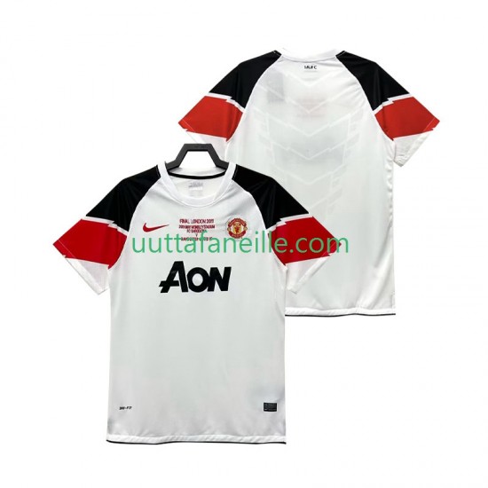 Jalkapallo Pelipaitoja Manchester United Champions League 2012 Retro Mies Kolmas peliasu 2011 Lyhythihainen
