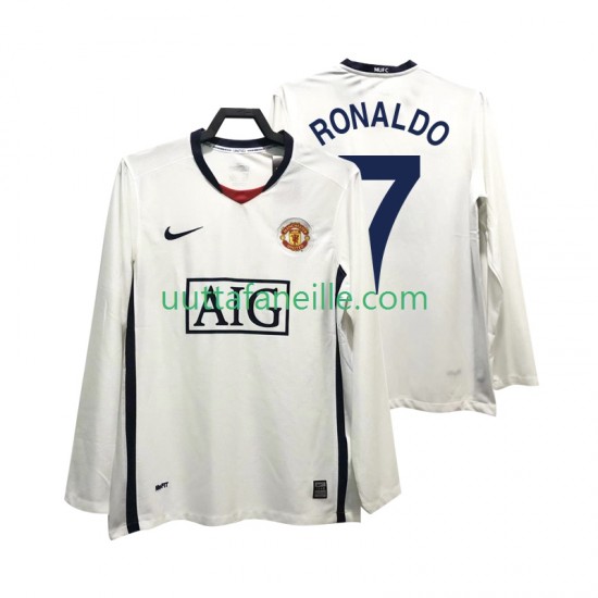 Jalkapallo Pelipaitoja Manchester United Ronaldo 7 Premier League 2009 Retro Mies Vieraspeliasu 2008 Pitkähihainen