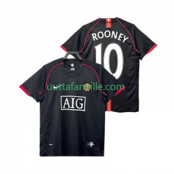 Jalkapallo Pelipaitoja Manchester United Rooney 10 2007 Retro Mies Vieraspeliasu 2008 Lyhythihainen