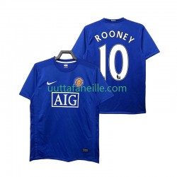Jalkapallo Pelipaitoja Manchester United Rooney 10 2009 Retro Mies Kolmas peliasu 2008 Lyhythihainen