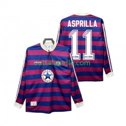 Jalkapallo Pelipaitoja Newcastle United ASPRILLA 11 1995 1997 Retro Mies Vieraspeliasu Pitkähihainen