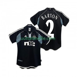 Jalkapallo Pelipaitoja Newcastle United BARTON 2 2000 2001 Retro Mies Vieraspeliasu Lyhythihainen