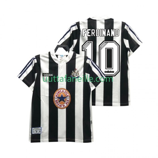 Jalkapallo Pelipaitoja Newcastle United FERDINANE 10 1995 1997 Retro Mies Kotipeliasu Lyhythihainen