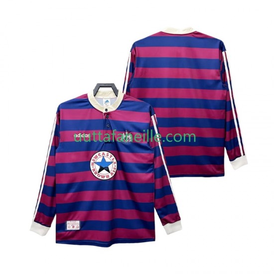 Jalkapallo Pelipaitoja Newcastle United 1995 1997 Retro Mies Vieraspeliasu Pitkähihainen