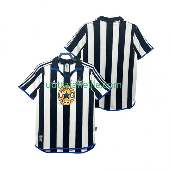 Jalkapallo Pelipaitoja Newcastle United 2000 Retro Mies Kotipeliasu 1999 Lyhythihainen