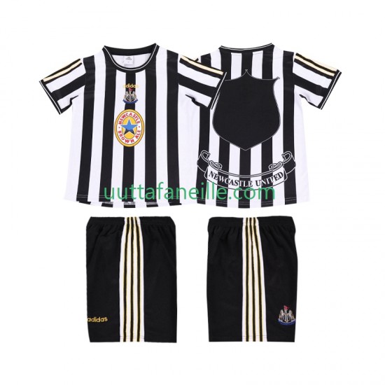 Jalkapallo Pelipaitoja Newcastle United 1997 Retro Lasten Kotipeliasu 1999 Lyhythihainen
