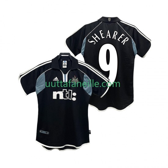 Jalkapallo Pelipaitoja Newcastle United SHEARER 9 2000 2001 Retro Mies Vieraspeliasu Lyhythihainen