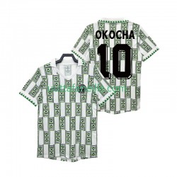 Jalkapallo Pelipaitoja Nigeria OKOCHA 10 Retro Mies Vieraspeliasu 1994 Lyhythihainen