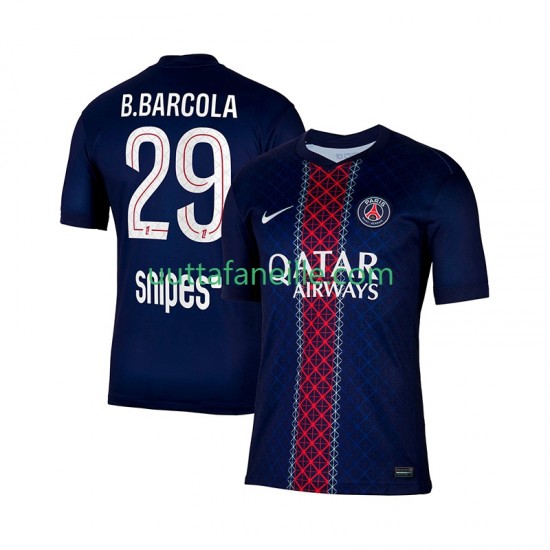 Jalkapallo Pelipaitoja Paris Saint-Germain Bradley Barcola 29 Mies Kotipeliasu 2025-2026 Lyhythihainen