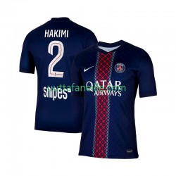 Jalkapallo Pelipaitoja Paris Saint-Germain Hakimi 2 Mies Kotipeliasu 2025-2026 Lyhythihainen