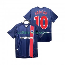 Jalkapallo Pelipaitoja Paris Saint-Germain OKOCHA 10 2003 Retro Mies Kotipeliasu 2002 Lyhythihainen