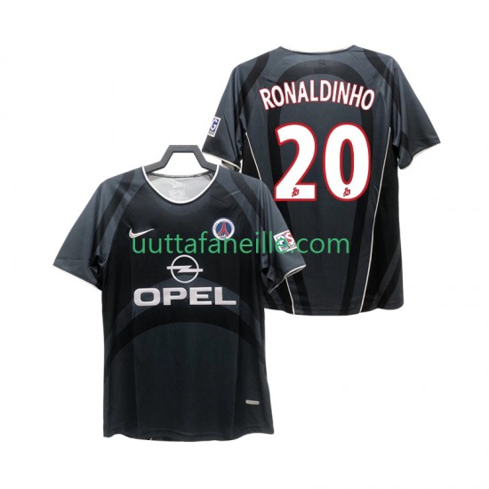 Jalkapallo Pelipaitoja Paris Saint-Germain RONALDINHO 20 2001 Retro Mies Kolmas peliasu 2002 Lyhythihainen