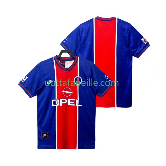Jalkapallo Pelipaitoja Paris Saint-Germain 1995 1996 Retro Mies Kotipeliasu Lyhythihainen