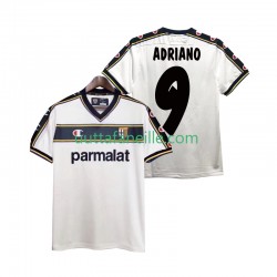 Jalkapallo Pelipaitoja Parma ADRIANO 9 2003 Retro Mies Vieraspeliasu 2002 Lyhythihainen