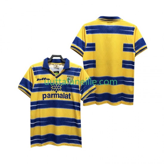 Jalkapallo Pelipaitoja Parma Retro Mies Kotipeliasu 1998 1999 Lyhythihainen