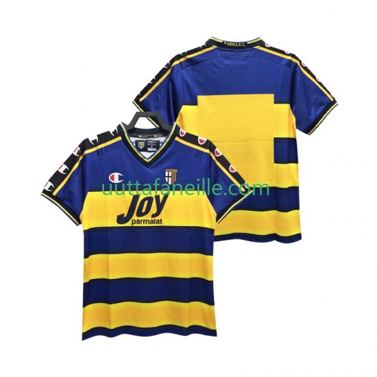 Jalkapallo Pelipaitoja Parma 2001 Retro Mies Kotipeliasu 2002 Lyhythihainen