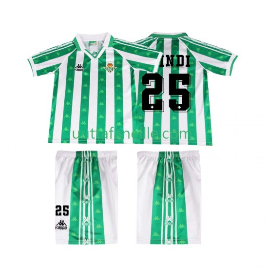 Jalkapallo Pelipaitoja Real Betis FINIDI 25 1996 1997 Retro Lasten Kotipeliasu Lyhythihainen
