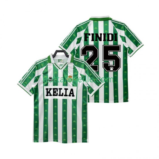 Jalkapallo Pelipaitoja Real Betis FINIDI 25 1995 1996 Retro Mies Kotipeliasu Lyhythihainen