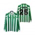 Jalkapallo Pelipaitoja Real Betis FINIDI 25 1996 1997 Retro Mies Kotipeliasu Pitkähihainen