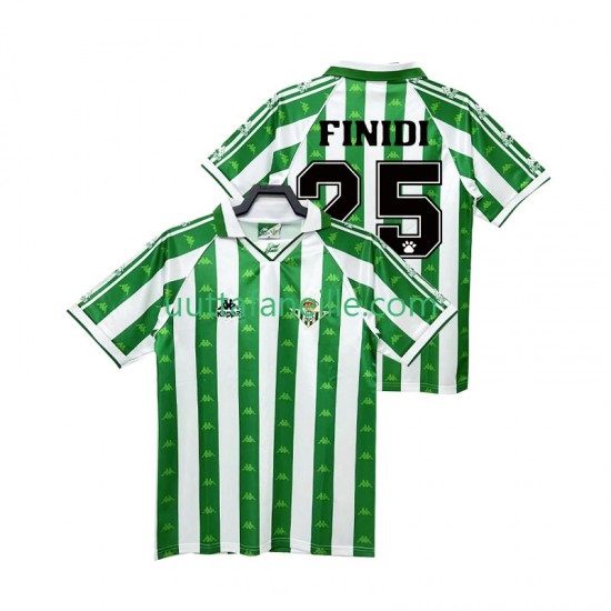 Jalkapallo Pelipaitoja Real Betis FINIDI 25 1996 1997 Retro Mies Kotipeliasu Lyhythihainen