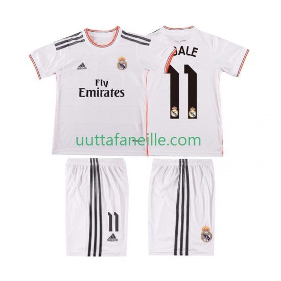 Jalkapallo Pelipaitoja Real Madrid BALE 11 2013 2014 Retro Lasten Kotipeliasu Lyhythihainen